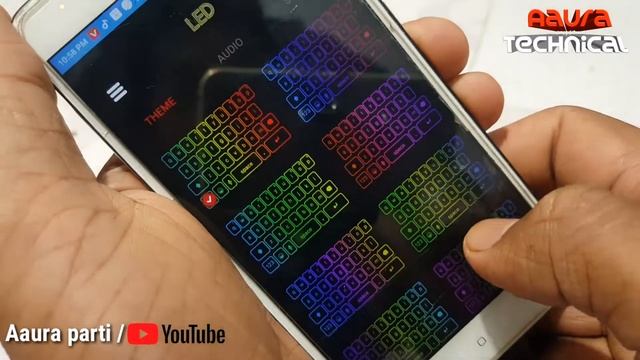 Mix lighting colour LED flash Keyboard theme Android app/Aaura Technical смотреть онлайн