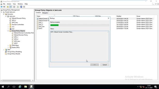 How to backup and restore Group Policy Object in Hindi || windows server 2016 смотреть онлайн