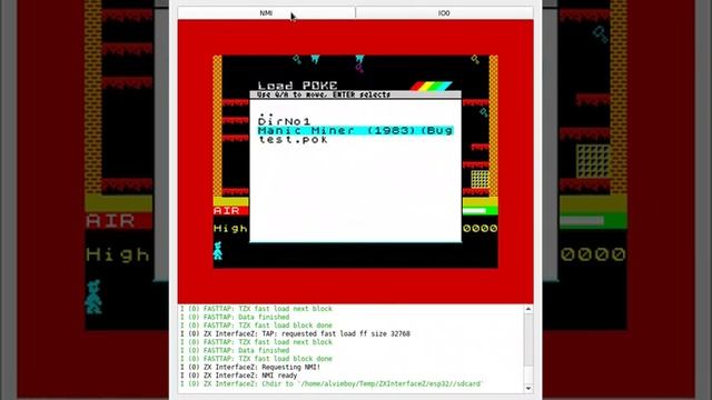 ZX InterfaceZ tape Fast Load and Poke demo смотреть онлайн