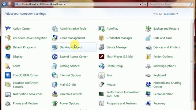 windows control panel items смотреть онлайн