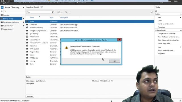 How to Enable Active Directory Recycle bin on Server 2012 | Become System Administrator смотреть онлайн