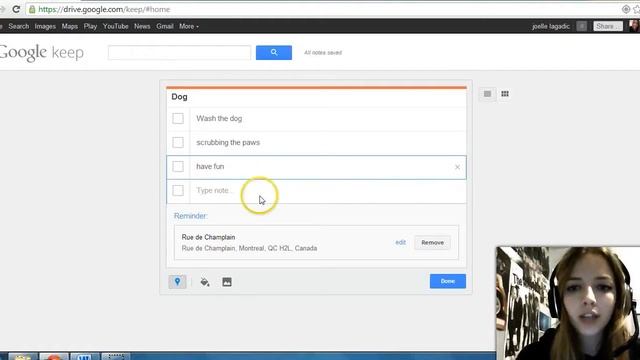 J Lagadic  Tutorial Google Keep