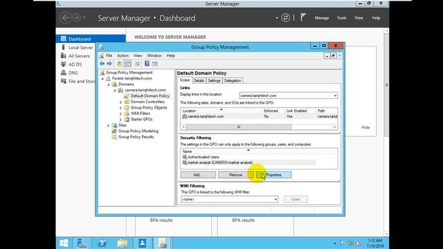 Lab 1 Task 5 Configure a Central Store ,security WMI filtering смотреть онлайн