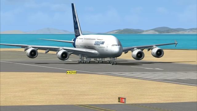 Microsoft Flight Simulator X: Airbus A380 Test Run With FMGC Demo