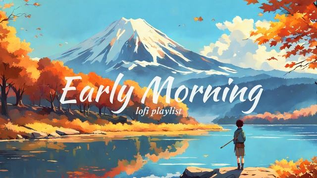 🍁☕️ Cozy Morning Lofi Coffee Shop Vibes ☕️playlist For Stress Relief/Study/Chill🍂 Fall Lofi 2023