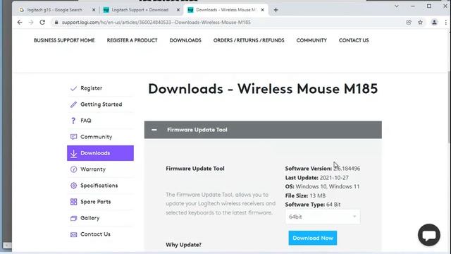 Download Logitech M185 Compact Wireless Mouse Drivers for Windows 10 смотреть онлайн