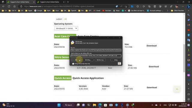 Hướng dẫn tải Nitro Sense cho Acer Nitro hệ điều hành Windows 11 mới nhất смотреть онлайн