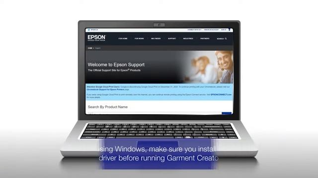 Epson Garment Creator Downloading & Configuring the Software смотреть онлайн