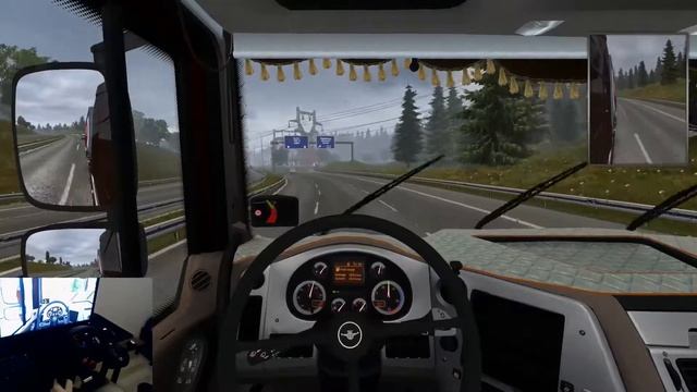 Euro Truck Simulator 2 with Logitech DFGT+ G29 shifter +G25 [WheelCam] смотреть онлайн