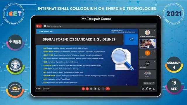 Session 4 | Digital Forensics | Mr. Deepak Kumar, Sr. DF & Cyber Intell. Expert, India | ICET 2021 смотреть онлайн