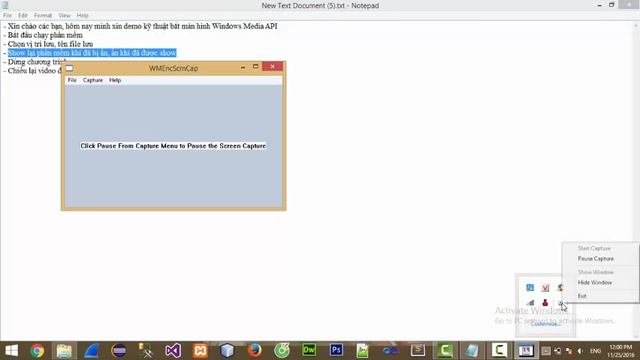 Demo Windows Media API for capturing the screen смотреть онлайн