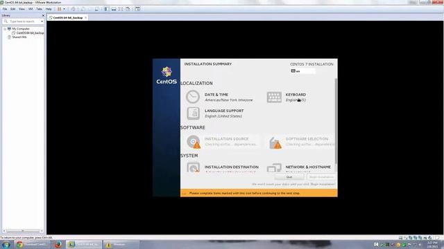 CentOS minimal install with developer libraries on VMWare Workstation (VMWare Player) смотреть онлайн