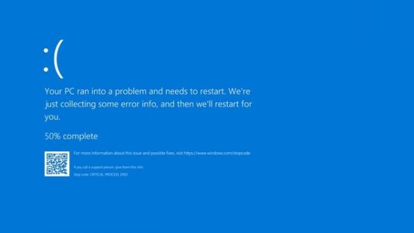 Windows 10 Blue Screen of Death - 1 Hour - 4K Resolution