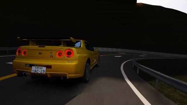 Fujimi Kaido Downhill Touge Battle! Skyline R34 GT-R Battle! - Assetto Corsa