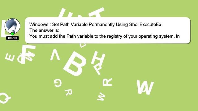 Windows : Set Path Variable Permanently Using ShellExecuteEx смотреть онлайн