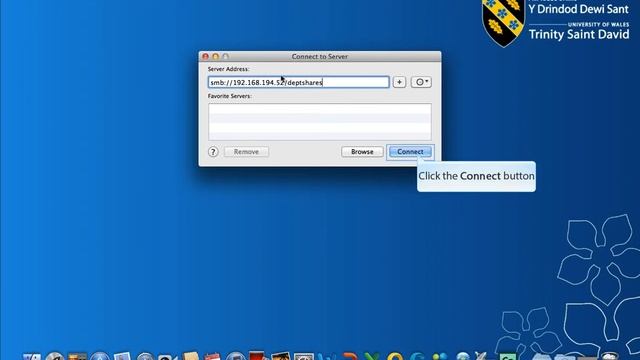 UWTSD - Staff | Apple Mac - How to map a connection to DeptShares смотреть онлайн