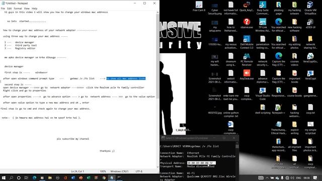 How to change your windows MAC address | spoof MAC address #macaddress #windows10 #mac смотреть онлайн
