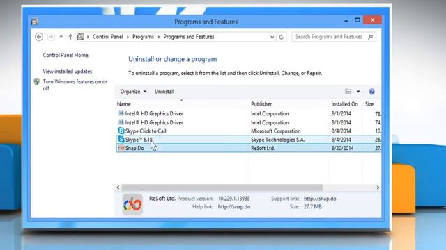 Remove Snap Do toolbar and c from a Windows® 8 PC смотреть онлайн