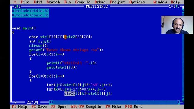 Multi Strings Reverse Order in C Programming Language смотреть онлайн