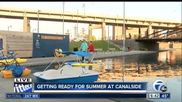 Getting ready for summer at Canalside смотреть онлайн