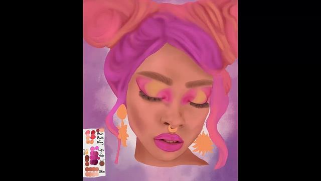 Procreate Digital Speed Paint Nyane inspired смотреть онлайн