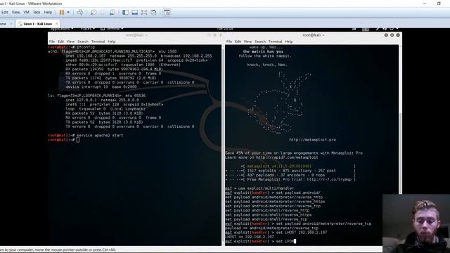 How to hack Android Phone/Tablet Kali Linux METASPLOIT смотреть онлайн