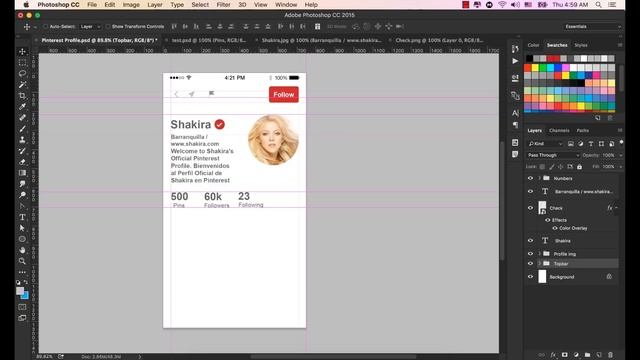 How to Design Pinterest App UI/UX for iOS: Part 2 | Photoshop Tutorials смотреть онлайн