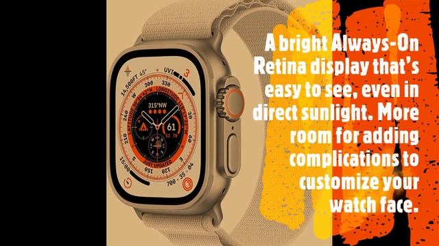 Apple Watch Ultra[GPS+Cellular 49mm] Smart Watch w/Rugged Titanium Case & Starlight Alpine Loop Med смотреть онлайн