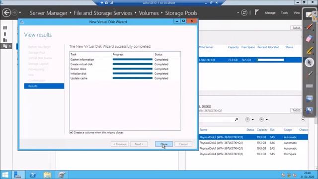 # 11 Windows Server 2012 Storage Space - Mirror & Parity смотреть онлайн