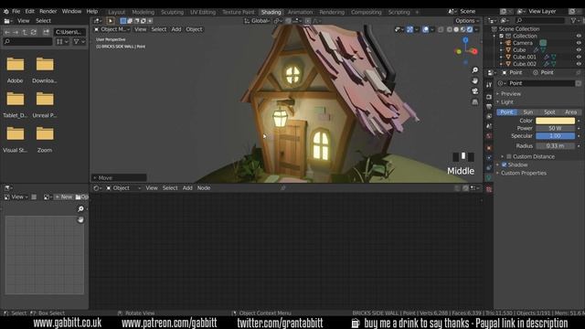 Low poly Stylized Cottage - landscape - Pt.7 смотреть онлайн