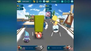 Oddbods Turbo Run Android Gameplay - Christmas Jeff Vs Pogo - Video Show