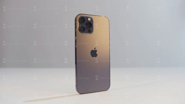 New York, USA - 11.21.2020: Presentation Of A New IPhone 12 Pro Max In Pacific Blue Color. Action