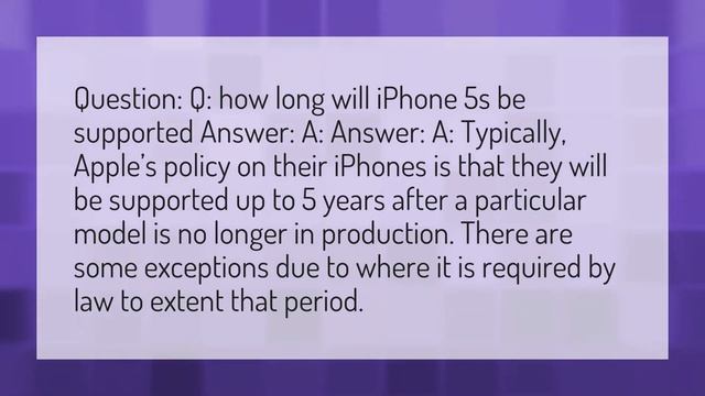 How much longer will iPhone 5s be supported? смотреть онлайн