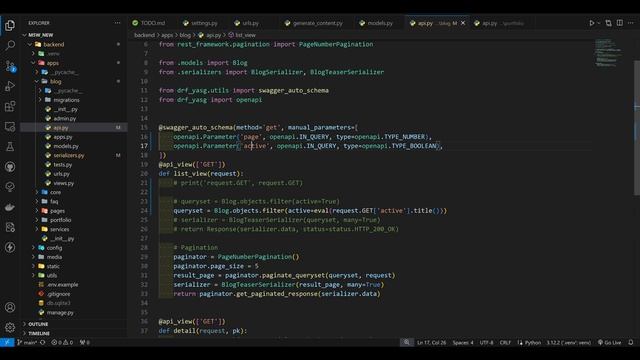 Добавляем кастомные параметры к Swagger (DRF + drf-yasg) смотреть онлайн