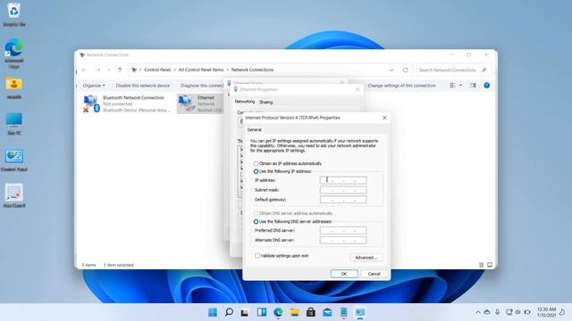 HOW TO SET IP IN WINDOWS 11 PRO смотреть онлайн