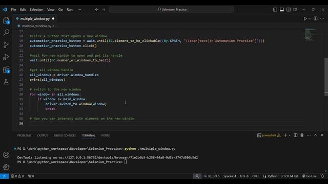 How to Handle Multiple Windows in Selenium Python смотреть онлайн