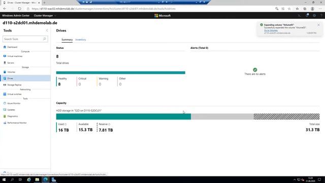 WBSC#SKILLS: Windows Admin Center: Verwaltung von Storage Spaces Direct FHD смотреть онлайн