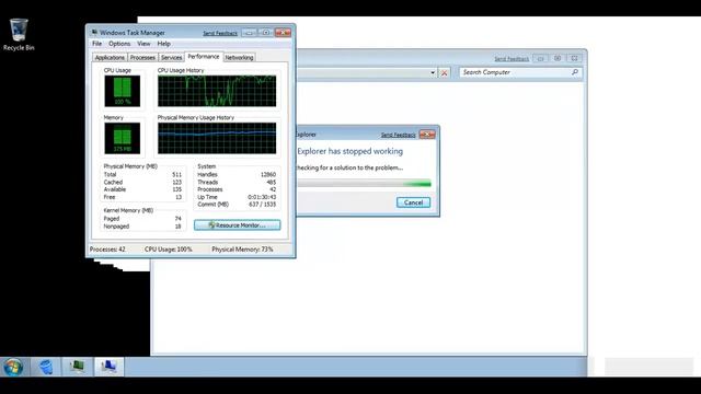 Destroying Windows 7 Beta Build 7000 With A Lots Of Programs Installed смотреть онлайн