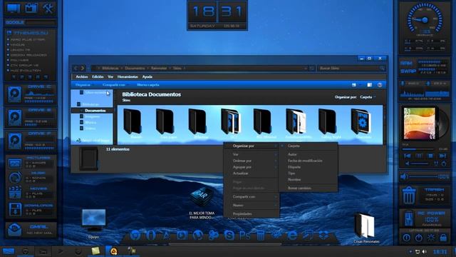 EL MEJOR TEMA PARA WINDOWS 7: BLUEISH + EXTRAS смотреть онлайн