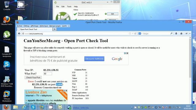 Freebox OS : Ouvrir un port (Remote Administration Tool) смотреть онлайн