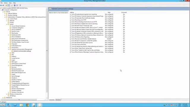 Lab#7 - How to turn off windows updates using GPO-windows update-Server 2012-Server 2008 #3 смотреть онлайн