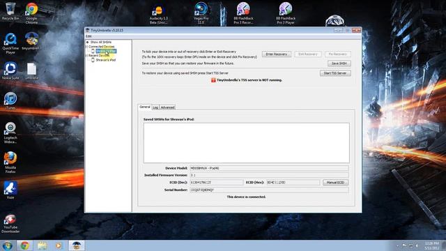 How to save SHSH blobs using tinyumbrella. смотреть онлайн