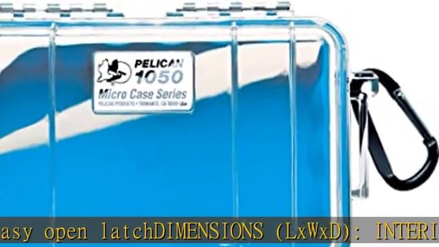 Pelican 1050 Micro Case - for iPhone, GoPro, Camera, and more (Blue/Clear) смотреть онлайн