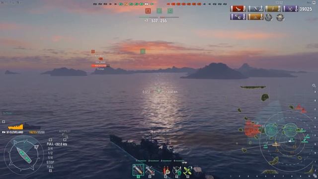 World of Warships-Cleveland Defender of B смотреть онлайн