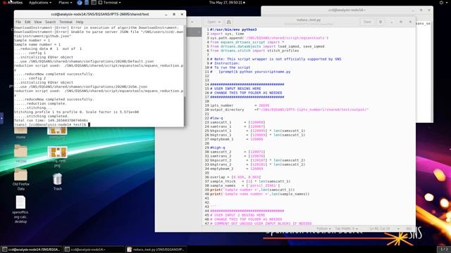 how to reduce data using python script in terminal window смотреть онлайн