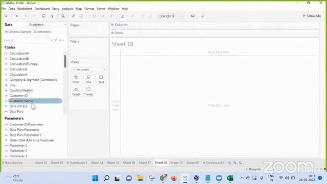 Sheet Swapping using Parameter Actions in Tableau | Learn Tableau | tutorial смотреть онлайн