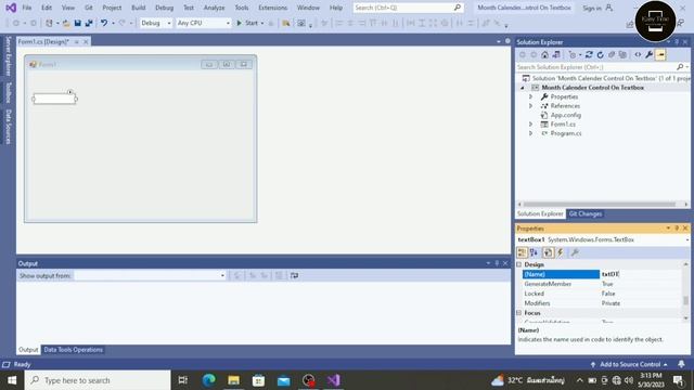 Month Calendar Control on Textbox смотреть онлайн