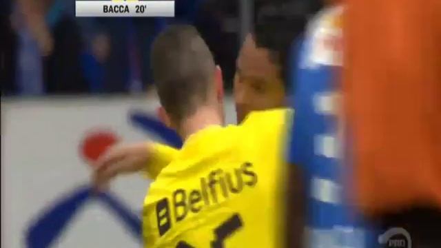 Carlos Bacca fantastic goal | Racing Genk - Club Brugge смотреть онлайн