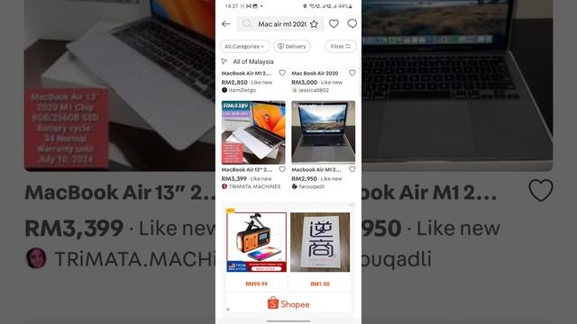 I sold my Mac Air M1 2020 apple laptop in Carousell Malaysia смотреть онлайн