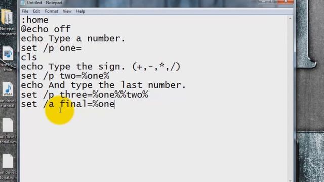 CMD Tutorial: Calculator with CMD and Notepad смотреть онлайн